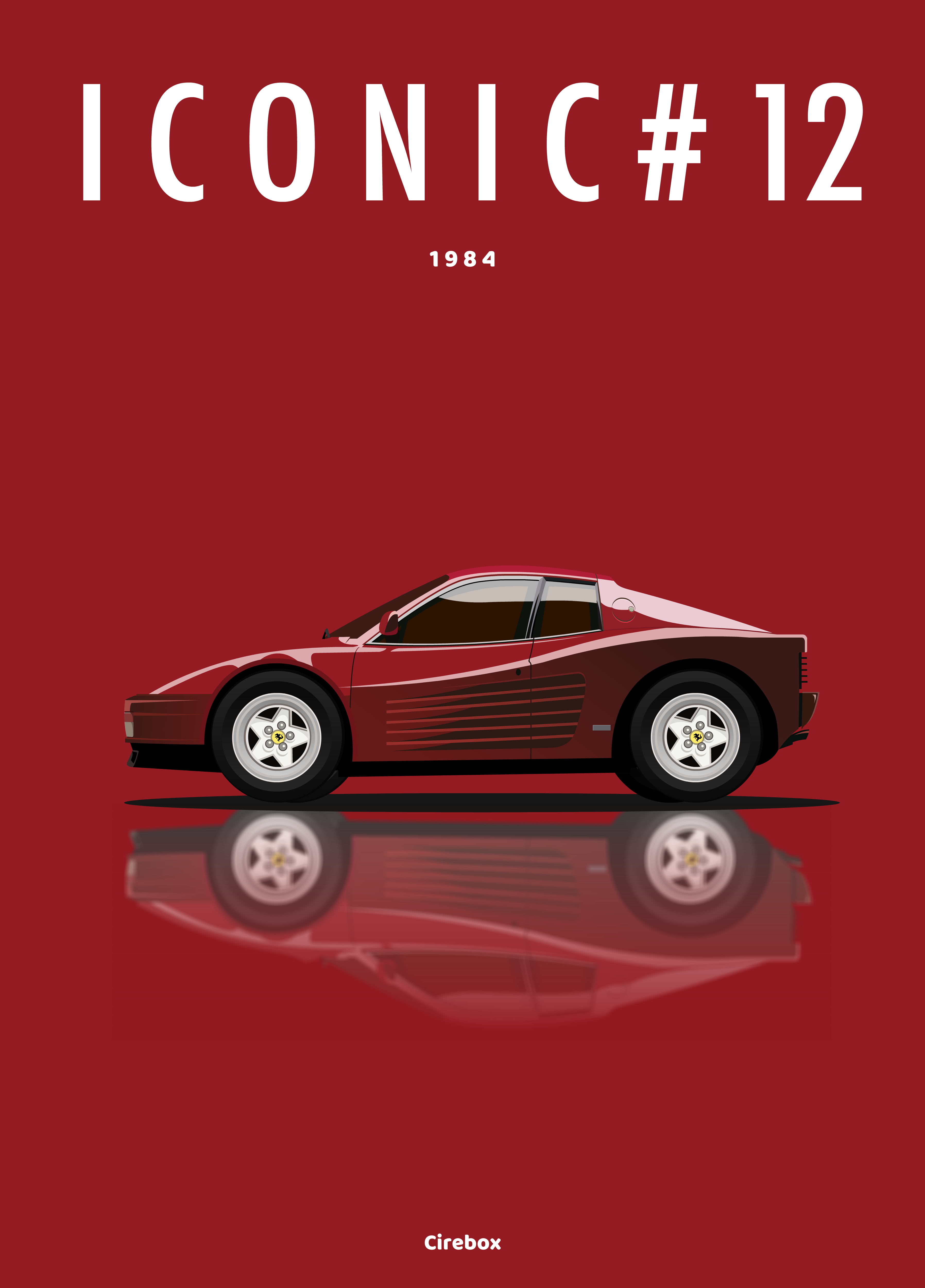 Affiche des plus belles voitures Italiennes - Cirebox
